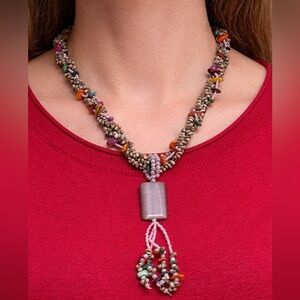 unique bohemian style handmade unique statement necklace